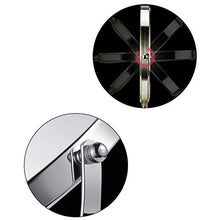 Specchio di ingrandimento girevole autoportante portatile piccolo specchio cosmetico in metallo