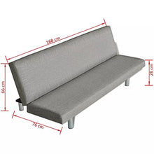 vidaXL Divano Letto Ospiti Pieghevole Grigio Arredo Salotto Soggiorno Sofà
