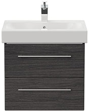 Mobile bagno con lavabo Geberit Icon 60cm antracite venato