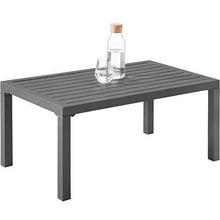 TecTake 403904 Salottino da Giardino Alluminio, 2X Poltrone + Divano + Tavolo, Resistente alle Intemperie, Cuscini Idrorepellenti, Grigio Chiaro - Arredi Casa