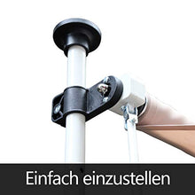 Hengda 200 * 120cm Tenda da Sole Retrattile Avvolgibile Manuale con Pali di Supporto Impermeabile