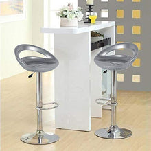 MUPAI Sgabello da Bar Sgabello da Bar Girevole con Sgabello Posteriore per Cucina (Grigio, 2)