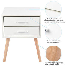 GSX Tavolino Camere da Comodino Stabile con Armadietto da Camera da Letto A Due Cassetti