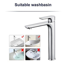 HOMELODY Miscelatore per Lavabo Bagno Alto Elegante Miscelatore Allungato Rubinetto Miscelatore Lavabo Monocomando Cromato per Lavabo