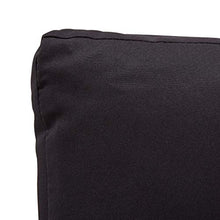 FAMIROSA Divano da Giardino 2 Posti con Cuscini Nero 124 cm Polyrattan