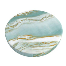 Decams - Fodera per cuscino per sgabello da bar e bar, rotondo, in marmo, turchese, verde acqua e oro, illusioni per sgabello da bar, sedia e sedie, per cucina, bar, ufficio, sala da pranzo