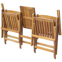 vidaXL Legno di Acacia Panchina con Tavolinetto da Esterno Panca Giardino