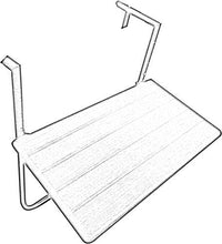 PEBSHOP Tavolo Rettangolare da Balcone L. x P. x H. 60x36x73/79/84H cm
