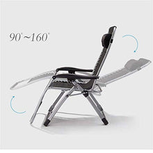 Hfyg Lettino Prendisole Sedia a Sdraio per Patio Pieghevole a gravità Zero Sedia da Giardino Pieghevole a Sdraio per Esterni da Campeggio con Cuscini 200kg Chaise Longue (Color : Brown)