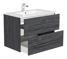 Set di mobili da bagno OPTIMO 80cm (5 pezzi) grigio grafite