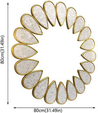 DIELUNY Specchio da toeletta Bagno Shell Specchio per Il Trucco Ristorante Specchio Art Déco Soggiorno Portico Specchio da Parete Specchio di Bellezza