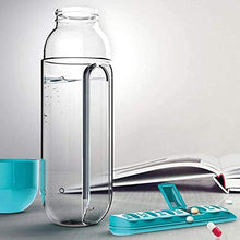 7 giorni pillola organizzatore caso acqua bottiglia 650 oz medicina vassoio viaggio nero