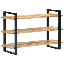 vidaXL Credenza con 3 Ripiani 120x40x75 cm in Legno di Mango Grezzo