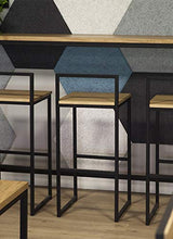 Indhouse - Sgabello Loft in Stile Industriale in Ferro e Legno Hester