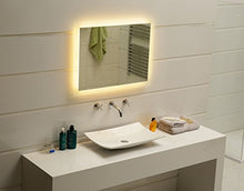 Dr. Fleischmann Specchio del Bagno con Illuminazione LED GS084N Bianco Caldo IP44 (100 x 70 cm)