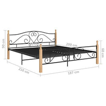 FAMIROSA Giroletto Nero in Metallo 180x200 cm-4944