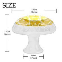 Maniglie per cassetti Manopole per cassetti Manopole rotonde Confezione da 4 per armadietto, cassetti, cassettiere, cassettiere ecc - fetta di limone