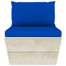 FAMIROSA Set Divani da Giardino su Pallet 8 pz con Cuscini Legno Abete-3646