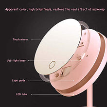 CFPPX Specchio Trucco con LED, Staccabile Specchio Cosmetico Ingranditore 7X con Luci, Portatile Makeup Mirror, Specchio da Rotazione a 180°,Bianca