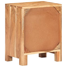 vidaXL Comodino 40x30x50 cm in Legno Massello di Acacia