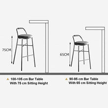 WSDSX Sedia per Sala da Pranzo, Cuscini per braccioli, seggiolone, Sgabello, Sgabello da Bar per Colazione, Bar, bancone, Sgabello da Cucina e Trucco, Sedia in Ferro, 65Cm, 65Cm