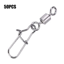 Focket 50 PZ 2# 4# 5# 6# 8# Connettori da Pesca, Cuscinetti da Pesca in Acciaio Inossidabile Perni a Scatto con Gancio Connettore Girevole a Rotazione(2#)