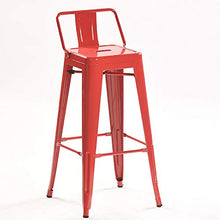 XIAOQIAO Sgabelli da Bar, sgabelli Alti 76 cm ad Altezza Fissa, con Comodo poggiapiedi e Schienale ergonomico, Gambe robuste e durevoli, Multiuso
