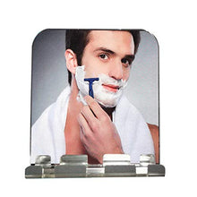 Gaoominy Specchio Doccia Antiappannamento, Specchio da Barba per Bagno Senza Nebbia