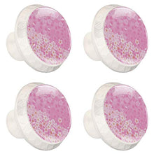 4 maniglie per armadietti, credenze, cassetti, mobili da cucina o camera dei bambini, primavera Sakura Florals rosa romantico ragazza