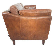 Divano cocktail Manitoba 3 posti vintage in pelle - Arredi Casa