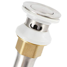 Oumefar Facile Installazione Rubinetto per lavabo Pulsante per lavabo Lavello per(D Type 304 Bounce Hole Drainer LQ-5393)