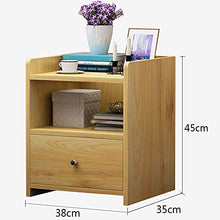 Comodino Legno Comodino impilabile Laterale End Comodino for la casa da Letto Ufficio Universitaria Nightstand Accessori mobili Camera da Letto