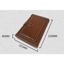 SCDZS Leather Cigar Box - Portable Cedro Legno e Pelle Cigar Storage Box Seal Design con Una buona Tenuta (Color : Black)