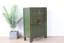 Yajutang Comò cinese in stile orientale/asiatico, verde oliva