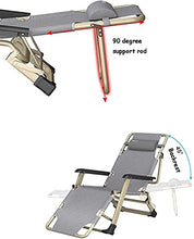 Lettini prendisole Reclinabili, Reclinabile Leggero oversize XL Sedia reclinabile Zero Gravity Chair, Pieghevole e reclinabile Lettino prendisole con cuscino per la testa Sedie a sdraio Relaxer con cu