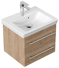 Mobile bagno con lavabo Villeroy & Boch Subway 2.0 50cm rovere chiaro