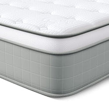 Vesgantti Materasso, Materasso a Molle insacchettate da 24 cm con Schiuma Traspirante e Molle insacchettate individuali Tocco medio fermo, collezione Box Top moderno (White, 100_x_200_cm)