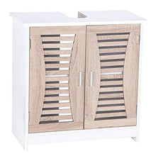 WOLTU Mobile a Terra Sottolavabo Armadietto da Bagno in MDF a 2 Ripiani con Ante 60x30x60,5cm