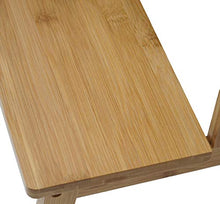 Mendler Sgabello scaletta HWC-B87 Legno Bambu 43x47x38cm