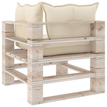 vidaXL Divano da Giardino Pallet 2 Posti con Cuscini in Legno di Pino