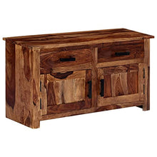 vidaXL Credenza Stile Rustico Accattivante Indeformabile Spaziosa Robusta Resistente Madia Buffet Consolle Armadietto Legno Massello di Sheesham