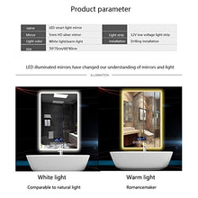 WANGYX Specchio da Bagno con luci LED Specchio per Trucco da Parete Interruttore Tattile Specchio Antiappannamento da Bagno Connessione Bluetooth