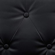 vidaXL Divano Chesterfield a 3 Posti Similpelle Nero Moderno Arredo Casa Sofa