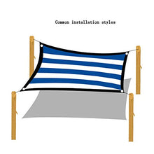 HTL Durevole Blu e Bianco Shading Net, 12-Pin, Shading Tasso 90%, Usato per il Balcone, Cortile, Tetto Isolamento Shading Panno
