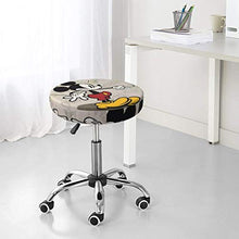 Copertura rotonda per sgabello da bar Topolino per sedia e sedia, lavabile, elastica, per sgabelli rotondi da 35,6 cm