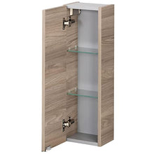 FACKELMANN Luxor - Set di mobili da bagno da 5 pezzi, 100 cm, con armadietto a specchio a LED