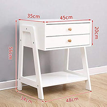 Comodini Moderna Legno Solido Fianco con Forte Portata for Camera da Letto, Studio, ECC (Color : A)