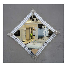 Specchi da Parete per Bagno Specchio A Parete 66,6 Cm in Stile Europeo Toppa in Plexiglass Specchio Quadrato Decorativo Specchio da Bagno Specchio da Trucco Specchio Decorativo D'ingresso