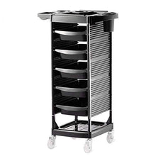 Carrello Porta rulli Estraibile, Accessori per saloni di Bellezza con 5 cassetti, mensola a 7 Strati e Design con Movimento a rotelleZHFZD