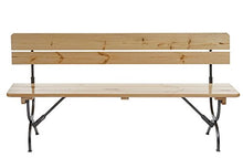 Mendler Set 2X panche Linz per Feste in Giardino terrazza Legno Chiaro Laccato 180cm